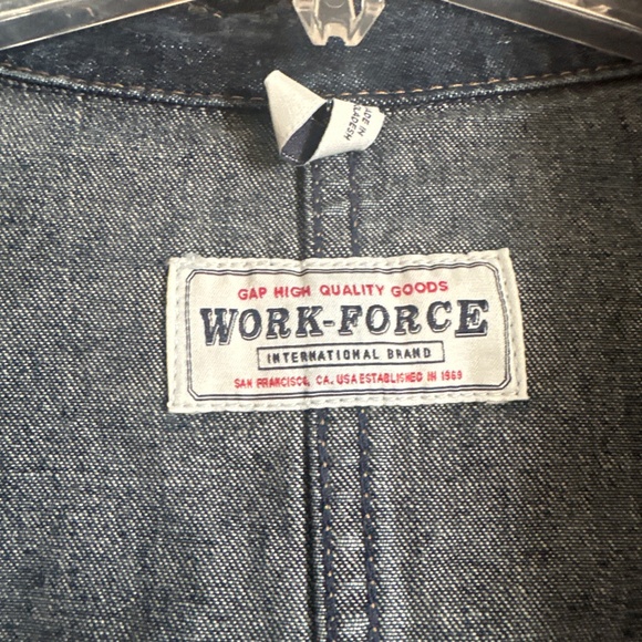 Gap Workforce Denim Trench Coat - Picture 2 of 5